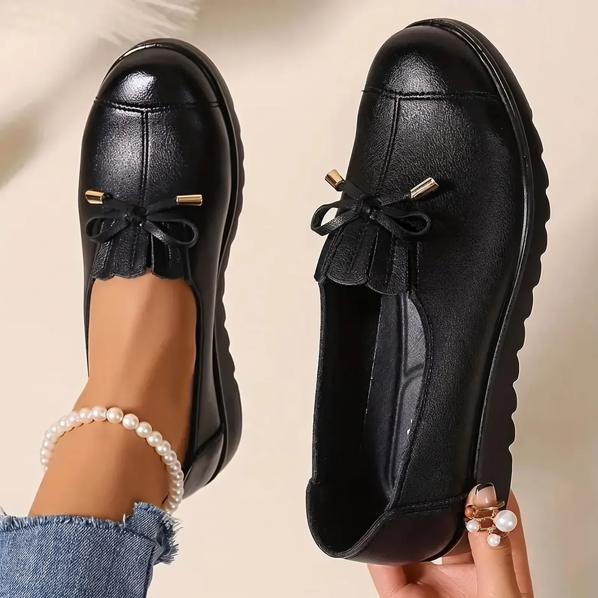 Mocassins Colombe