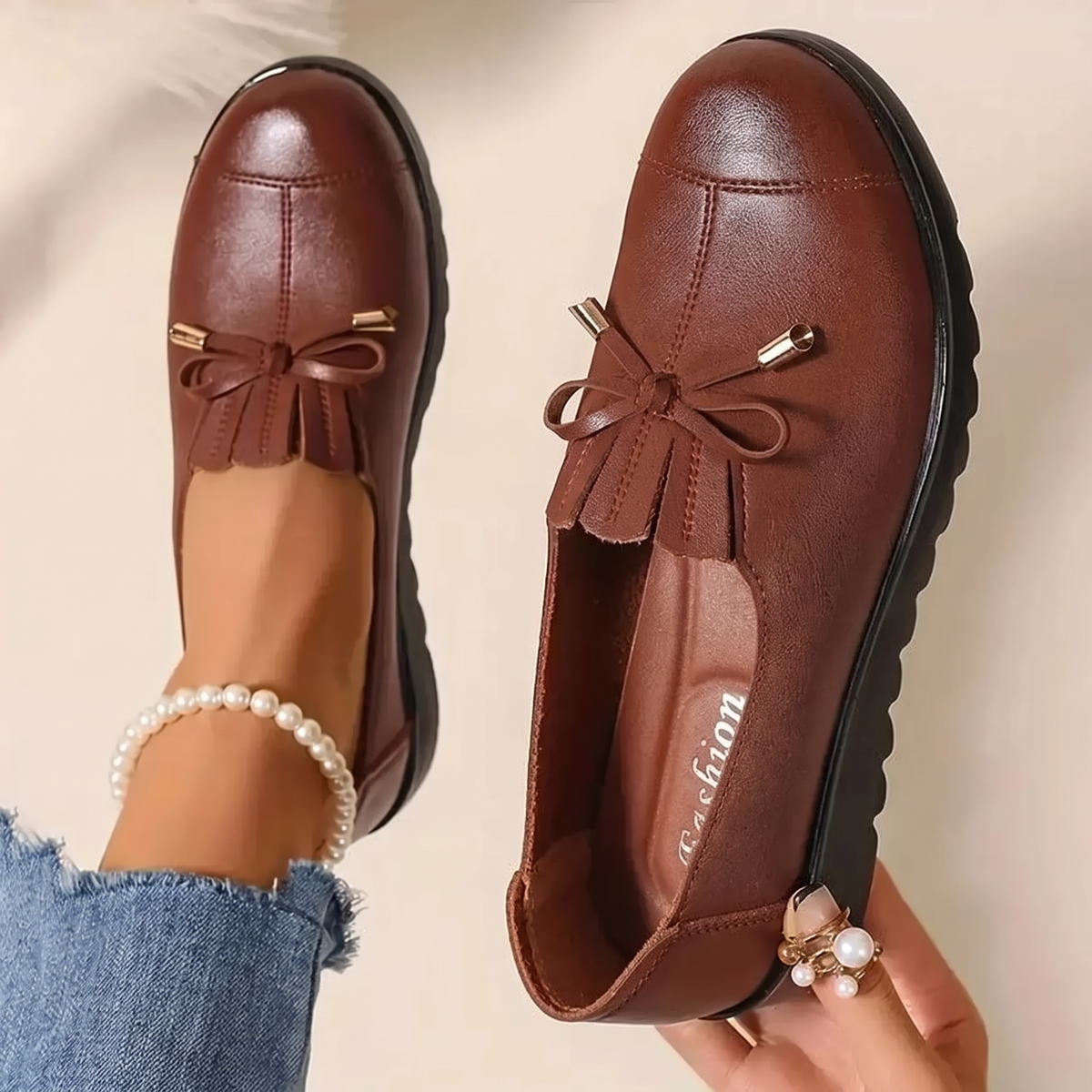 Mocassins Colombe