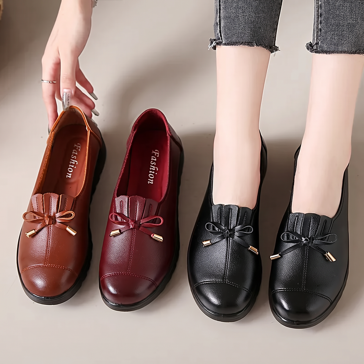 Mocassins Colombe